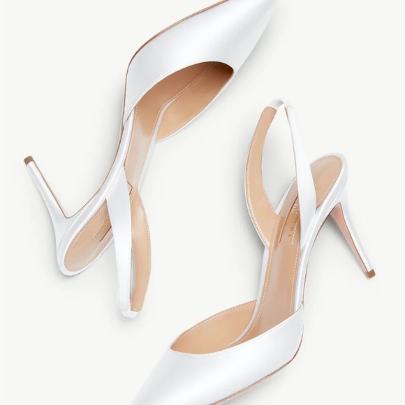 So Nude Pump 85 by Aquazzura in White. Never worn. Size 36.5 - Picture 2 of 3